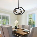 4 Lights Pendant Light Model#23025-D04A-BK/GD