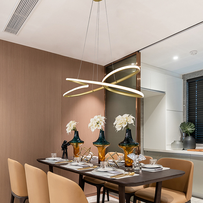 23012-D01A-GD Modern Gold LED Pendant Light 