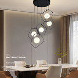 5 Light LED Pendant Light 23006-D05A-BK