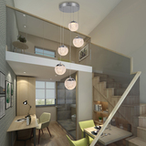 Modern 5L spiral LED pendant light