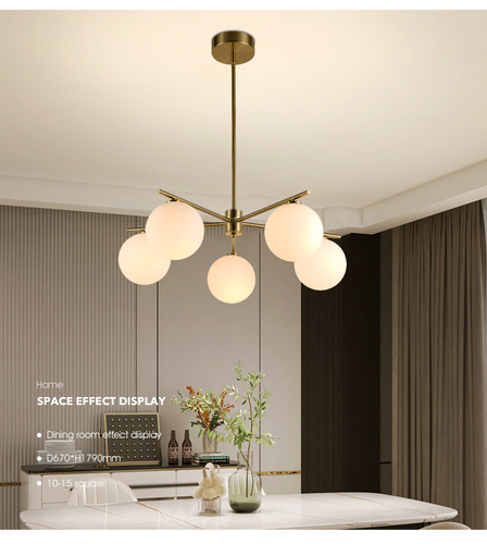 Glass Pendant light 23050-D05A-GD