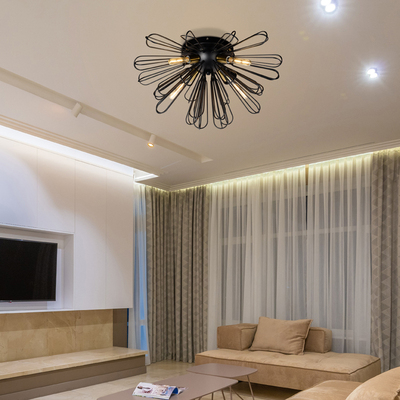 Ceiling light model#23021-X16A-BK/GD