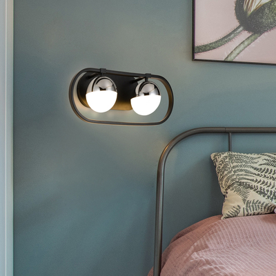 LED wall lamp model#23022-B02A-BK