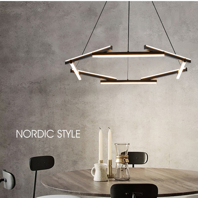 1 Tier LED Pendant Light 23008-D10A-BK