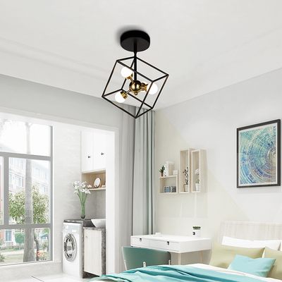 4 Light LED Ceiling Light model#23027-X03A-BK/GD