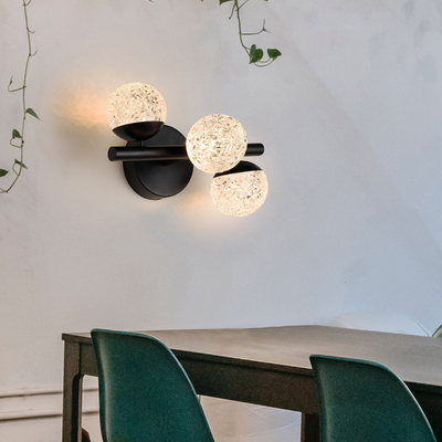 LED wall lamp model#23018-B03A-BK