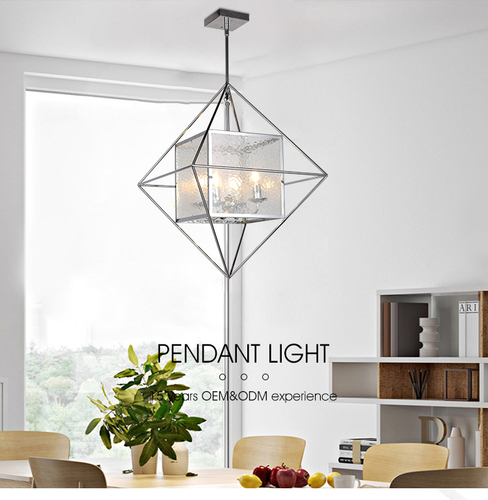 Modern Pendant Light 23026-D03A-BK/GD